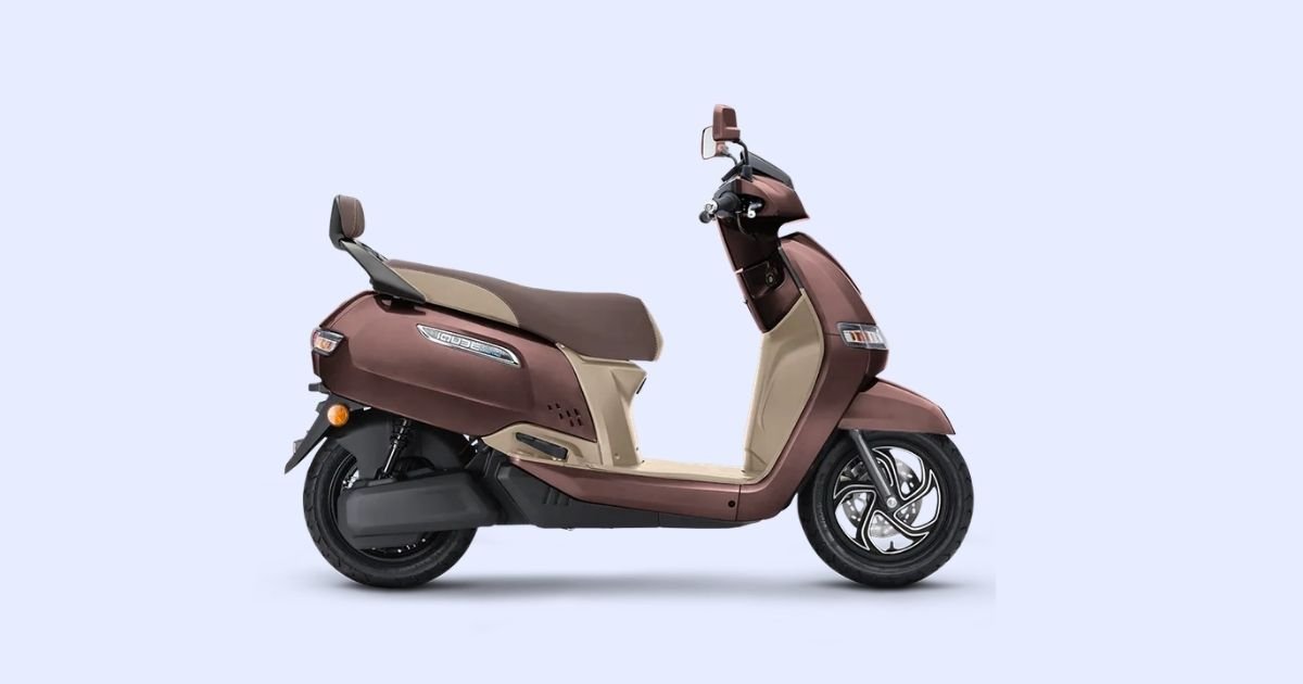 TVS iQube 3.1 kWh electric scooter front three-quarter view
